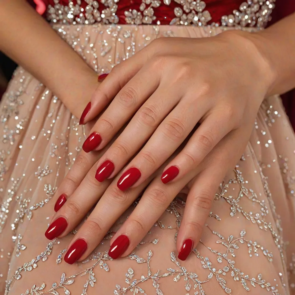 Jakie paznokcie pasują do czerwonej sukienki?