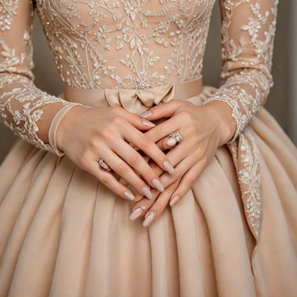 Jakie paznokcie wybrać do beżowej sukienki?