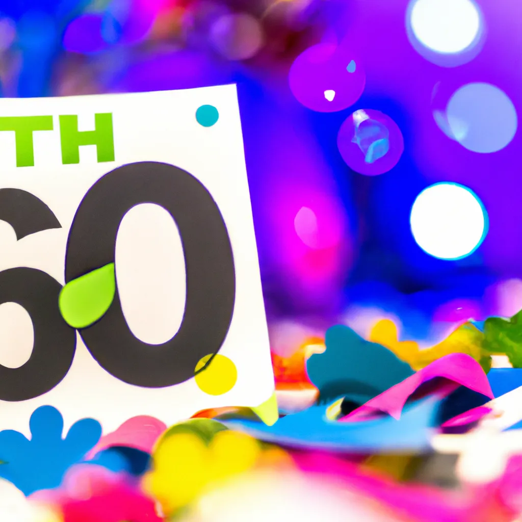 Jak napisać życzenia na 60 urodziny?
