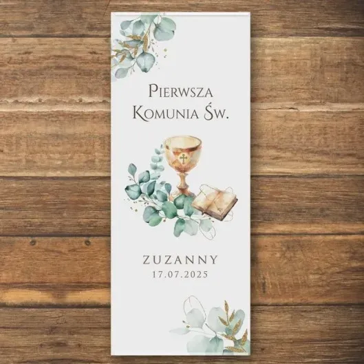 Personalizowany plakat na Komunię