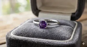Jaki kamień może mieć fioletowy pierścionek